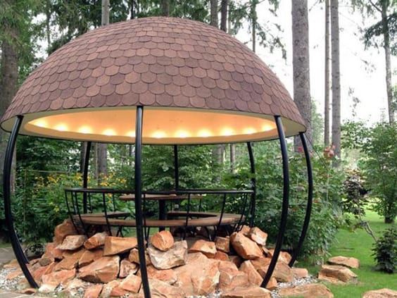 15+ Desain Gazebo Sederhana untuk Leyeh-Leyeh Cantik di Halaman Rumah. Kayak di Kafe-Kafe!