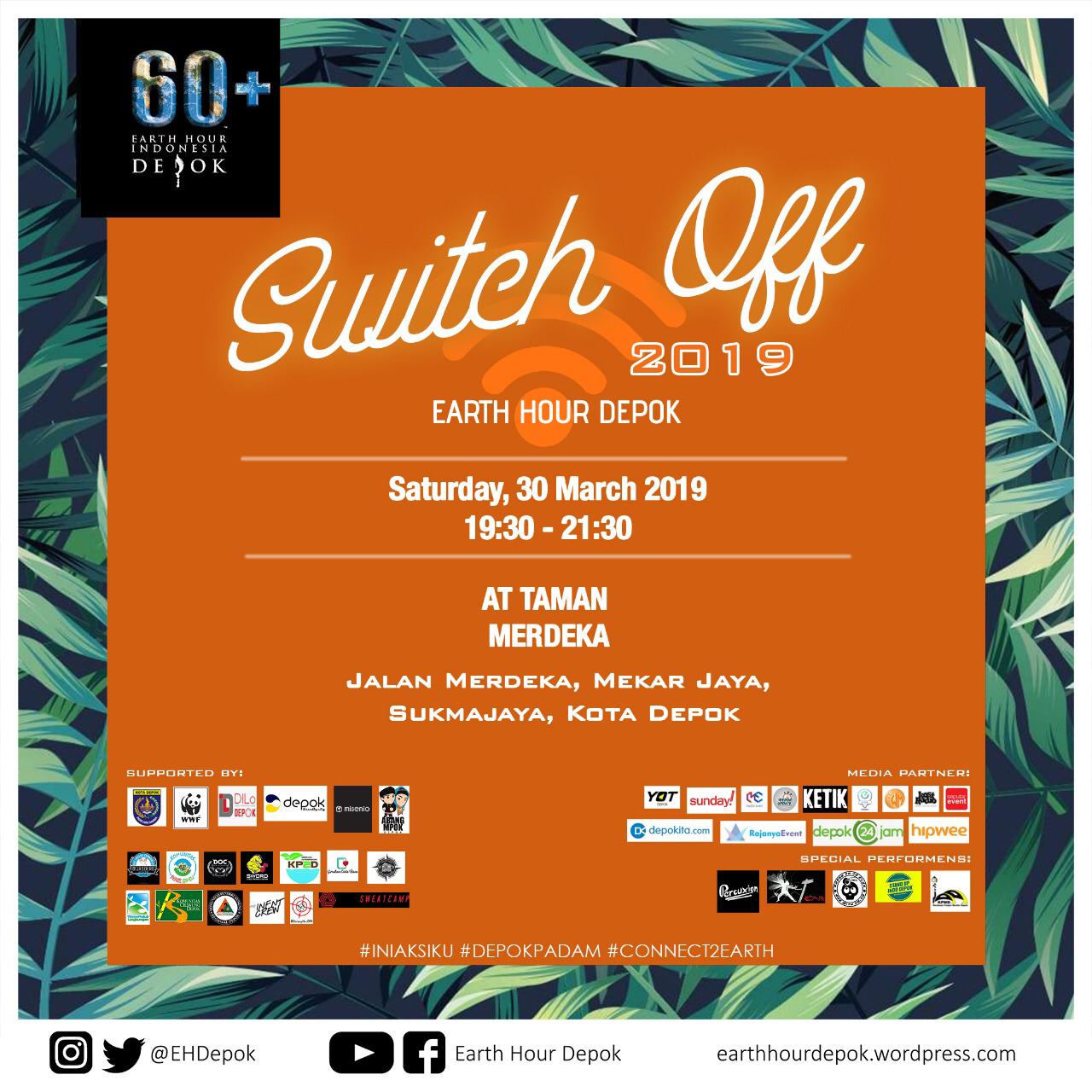 Ajak Bergaya Hidup Ramah Lingkungan, Earth Hour Depok Sukses Adakan “Switch Off Earth Hour 2019”