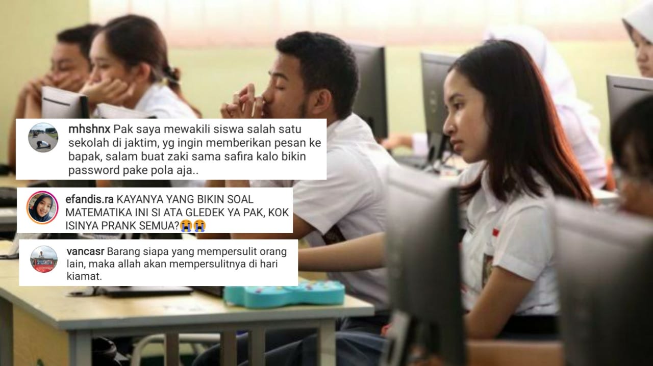 14 Luapan Hati Kocak Dedek-dedek Habis UNBK Matematika. Akun Kemendikbud jadi Sasaran