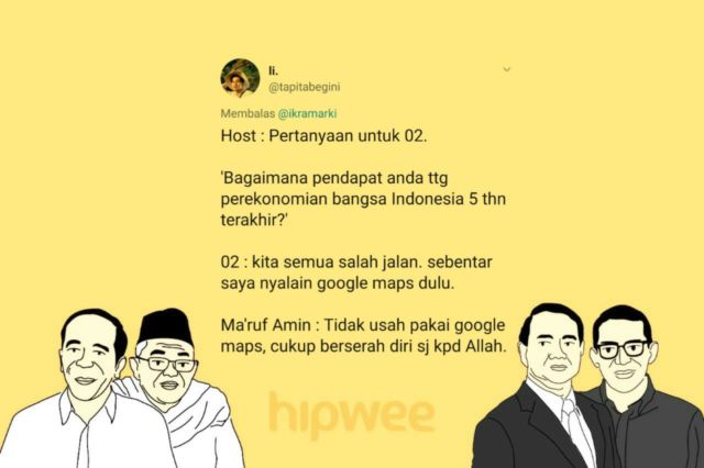 13 Cuitan Warganet Ini Jadi Hiburan Tersendiri dari Debat Semalam. Yay, #AkhirnyaDebatBerakhir Juga~