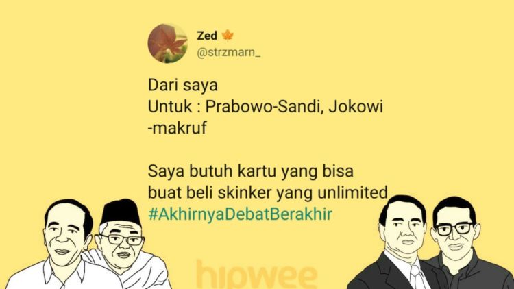 13 Cuitan Warganet Ini Jadi Hiburan Tersendiri dari Debat Semalam. Yay, #AkhirnyaDebatBerakhir Juga~