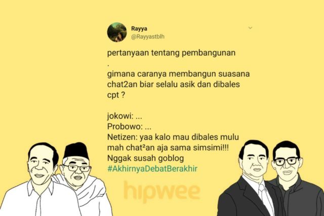 13 Cuitan Warganet Ini Jadi Hiburan Tersendiri dari Debat Semalam. Yay, #AkhirnyaDebatBerakhir Juga~