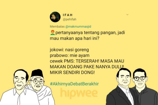 13 Cuitan Warganet Ini Jadi Hiburan Tersendiri dari Debat Semalam. Yay, #AkhirnyaDebatBerakhir Juga~