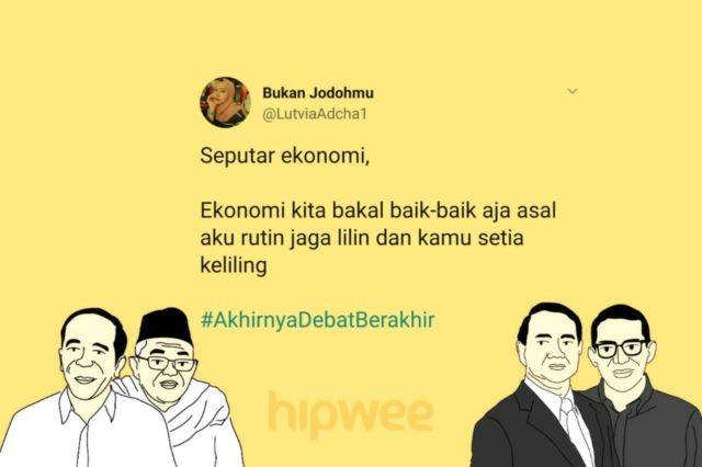 13 Cuitan Warganet Ini Jadi Hiburan Tersendiri dari Debat Semalam. Yay, #AkhirnyaDebatBerakhir Juga~