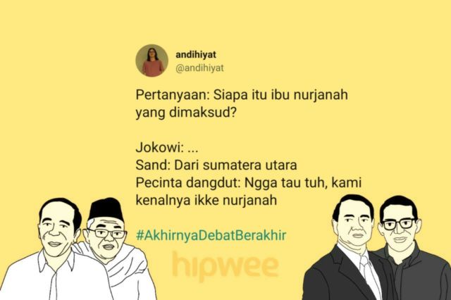 13 Cuitan Warganet Ini Jadi Hiburan Tersendiri dari Debat Semalam. Yay, #AkhirnyaDebatBerakhir Juga~