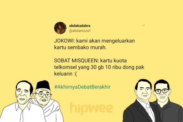 13 Cuitan Warganet Ini Jadi Hiburan Tersendiri dari Debat Semalam. Yay, #AkhirnyaDebatBerakhir Juga~