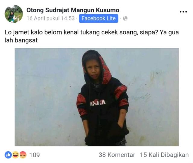 13 Status Kocak Otong Sudrajat, Bocah Penakluk Soang Asal Sunda. Aksinya Bikin Ngakak Sampai Mules