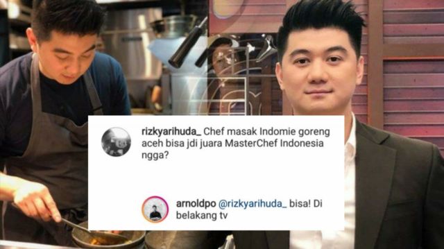 14 Reaksi Kocak Chef Arnold Tanggapi Komentar Kocak Warganet. Nggak Nyangka, Aslinya Receh Banget