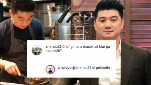 14 Reaksi Kocak Chef Arnold Tanggapi Komentar Kocak Warganet. Nggak Nyangka, Aslinya Receh Banget