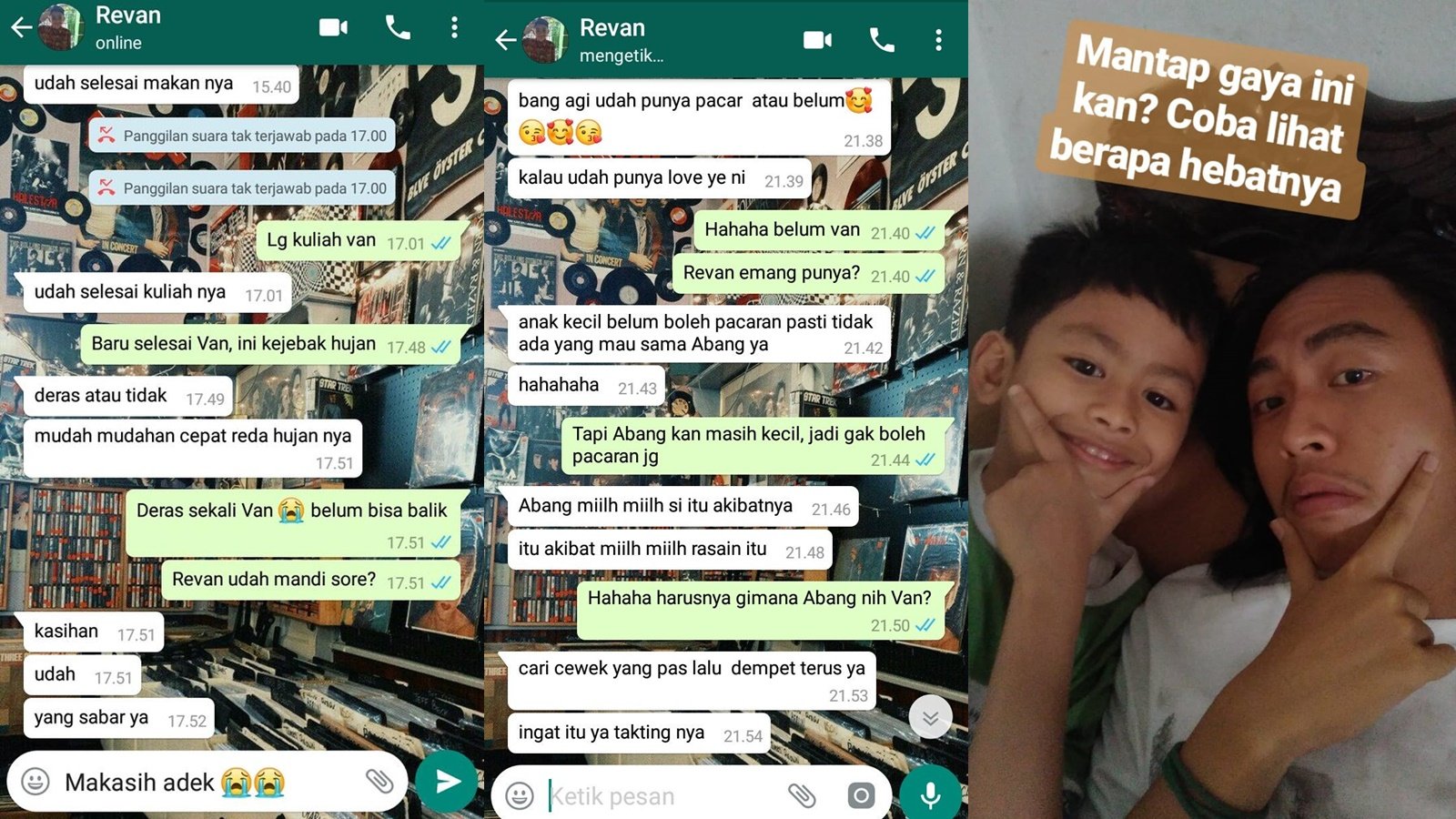 Kisah Adik yang Perhatian Banget sama Kakaknya. Nggak Butuh Pacar Kalau Level Bromance Begini!