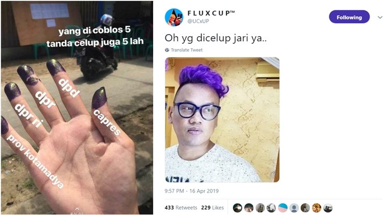 11 Gombalan dan Jokes Pemilu Buatmu yang Sudah Nyoblos. Pesta Demokrasi Memang Menyenangkan Begini