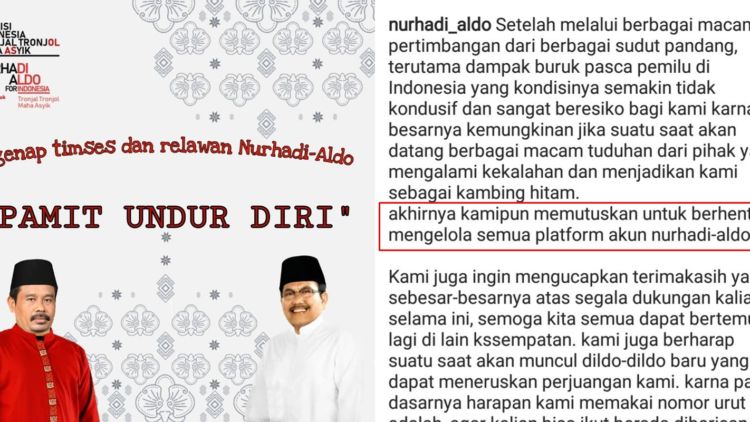 Pasangan Capres Nurhadi-Aldo Dikabarkan Pamit dari Pilpres, 6 Hal Kocak ini Mungkin Jadi Penyebabnya