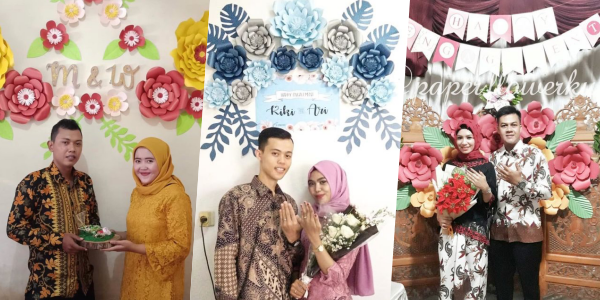 12 Inspirasi Paper Flower untuk Latar Dekorasi Acara Lamaranmu. Cantik Elegan, Bisa Dibikin Sendiri