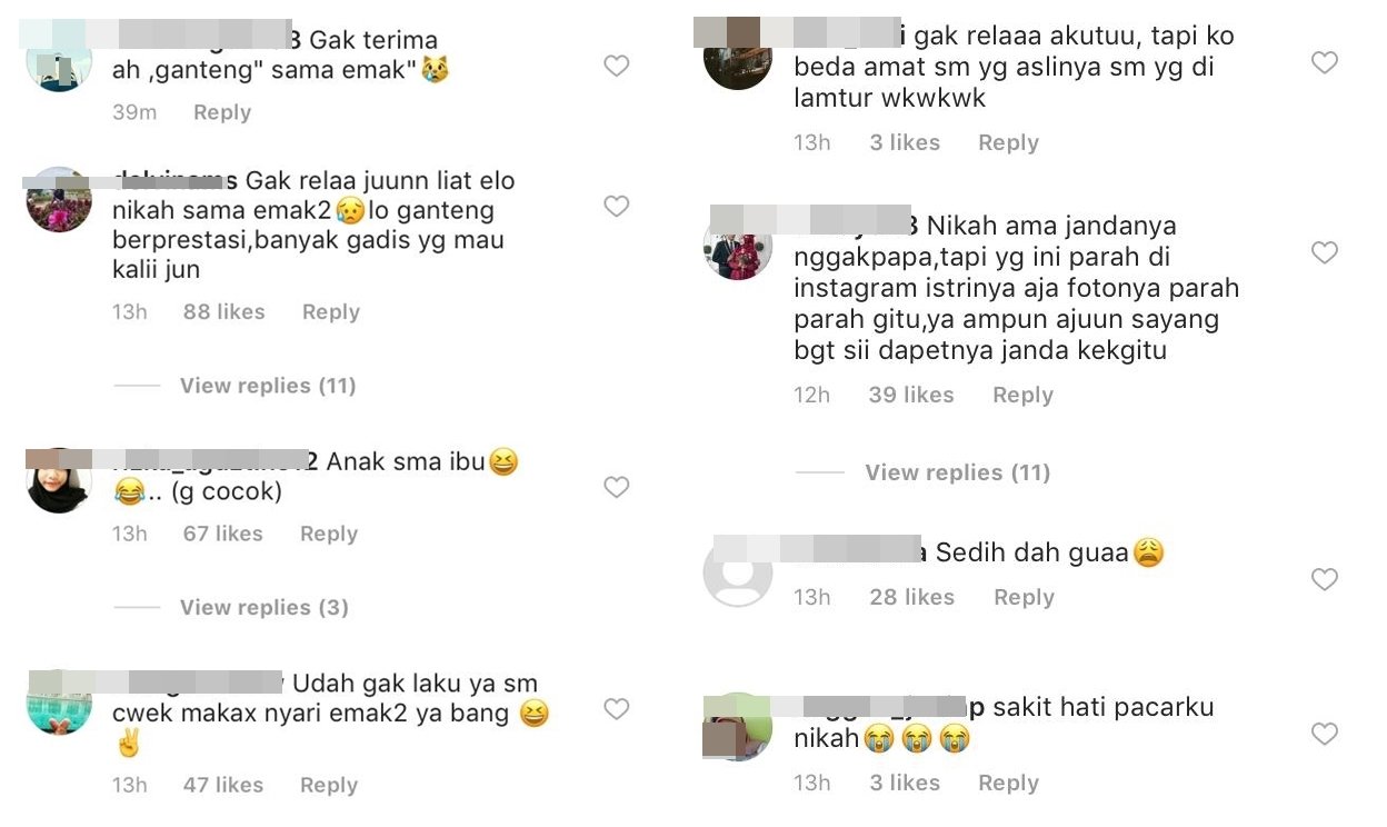 Udah Resmi Jadi Suami-Istri, Fans Ajun Perwira Masih Nggak Rela Idolanya Menikahi Janda