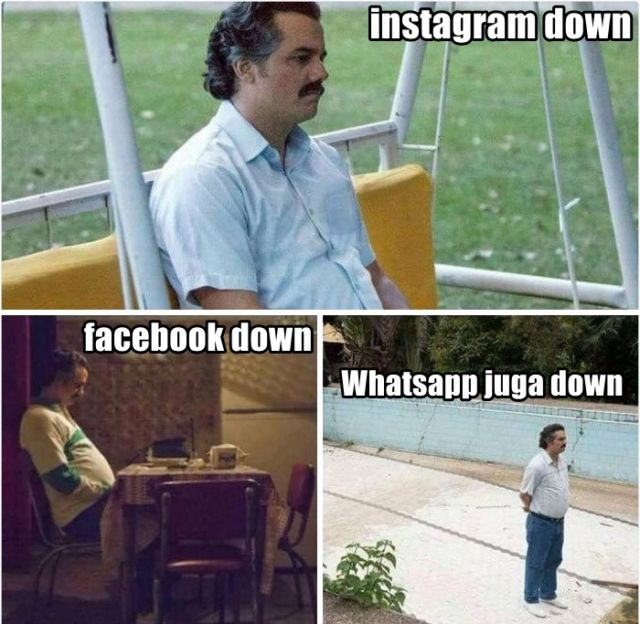 13 Meme yang Warnai Hari Saat IG, FB, dan Whatsapp Down Kemarin. Hiburan Lain Sembari Buka Twitter