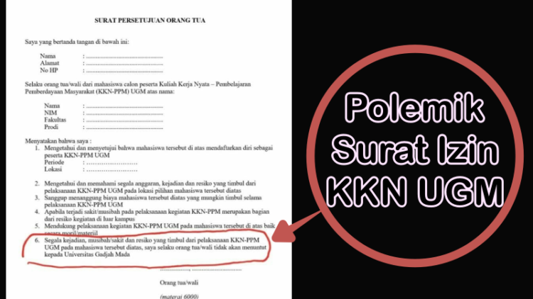 Tersebar ke Media, Poin dalam Surat Izin KKN UGM Ini Dipermasalahkan. Kini Suratnya Udah Ditarik Sih