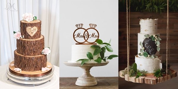 12 Ide Wedding Cake Tema Rustic. Menyelipkan Konsep Back to Nature Agar Sesi Potong Kue Makin Cantik