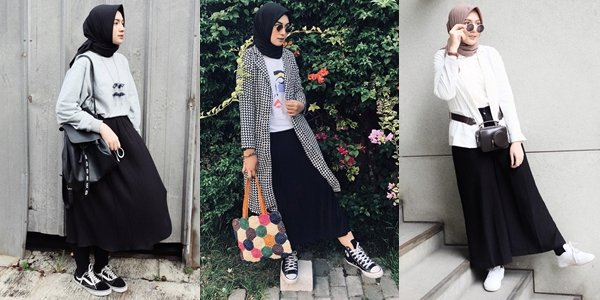 9 Ide Pakai Rok dengan Sneakers ala Selebgram Bella Attamimi. Feminin, Namun Ada Sentuhan Sporty