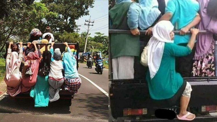 11 Kelakuan Penumpang Pick Up yang Bikin Jantung Berdebar. Jangan Biarin Emak Kita Ikut Rombongan!