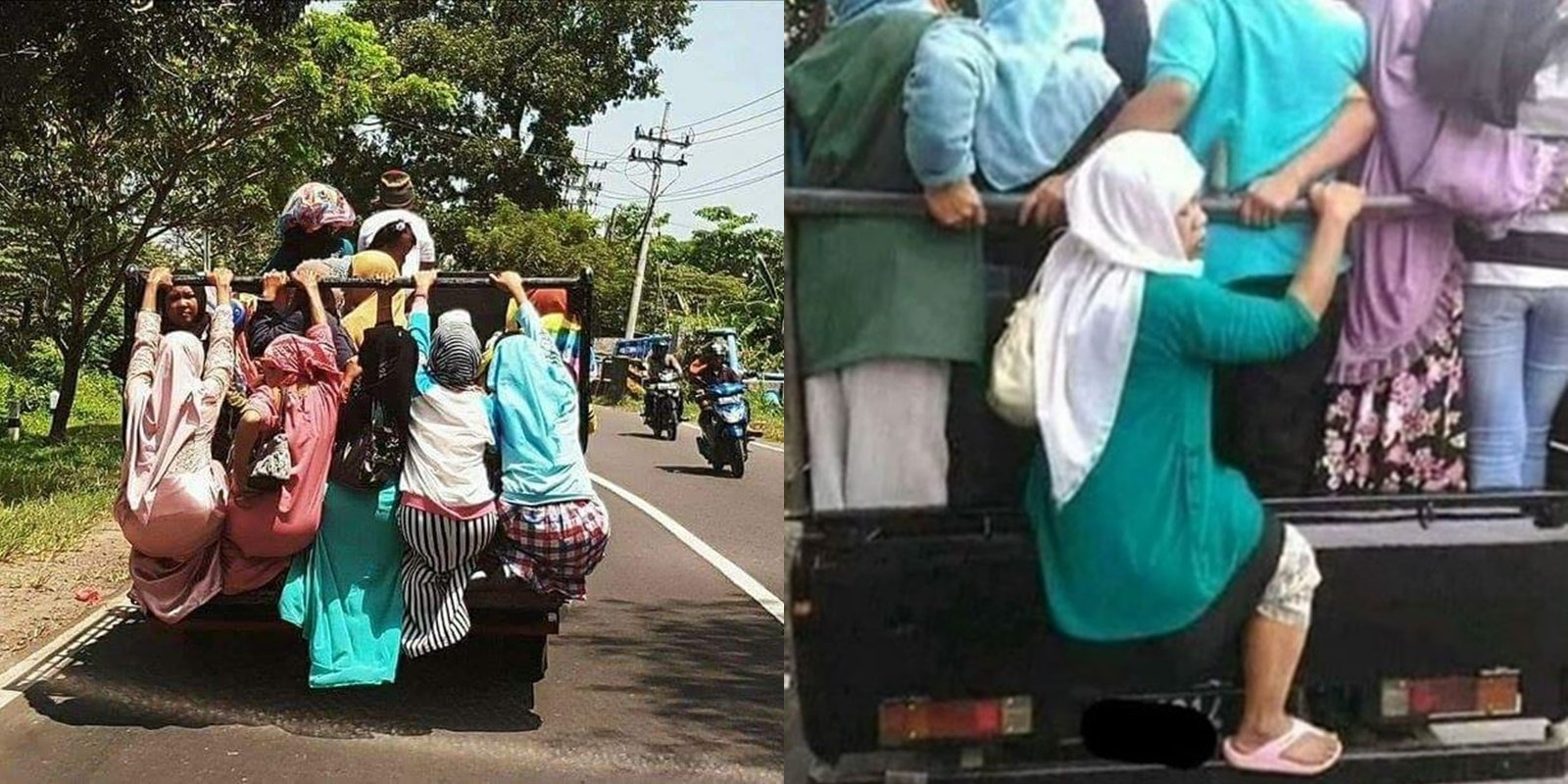 11 Kelakuan Penumpang Pick Up yang Bikin Jantung Berdebar. Jangan Biarin Emak Kita Ikut Rombongan!