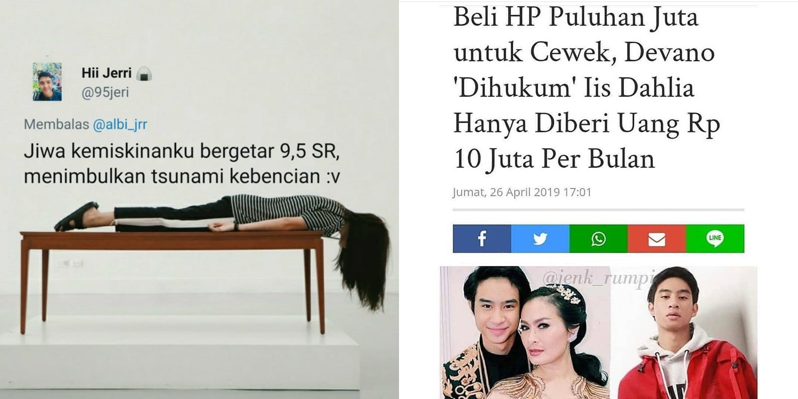 14 Reaksi Kocak Sobat Misqueen Saat Tahu Uang Jajan Anak Iis Dahlia 10 Juta. Jiwanya pada Berontak~