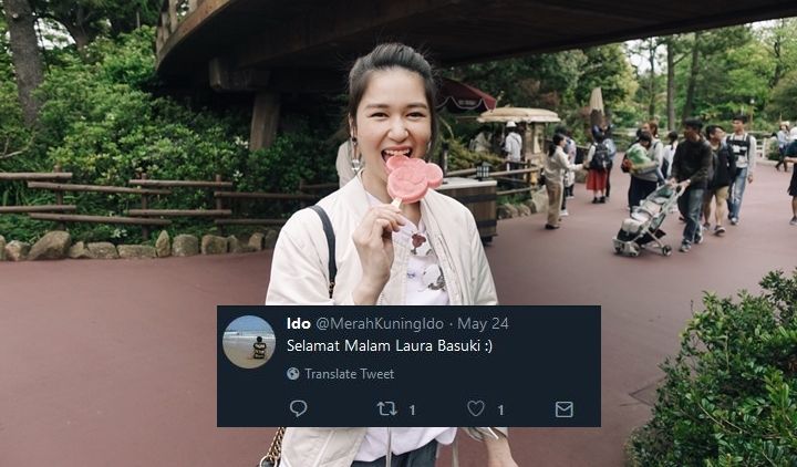 Laura Basuki Balas Tweet yang Selama 5 Tahun Menyapanya, ‘Selamat Malam Laura Basuki’ pun Viral