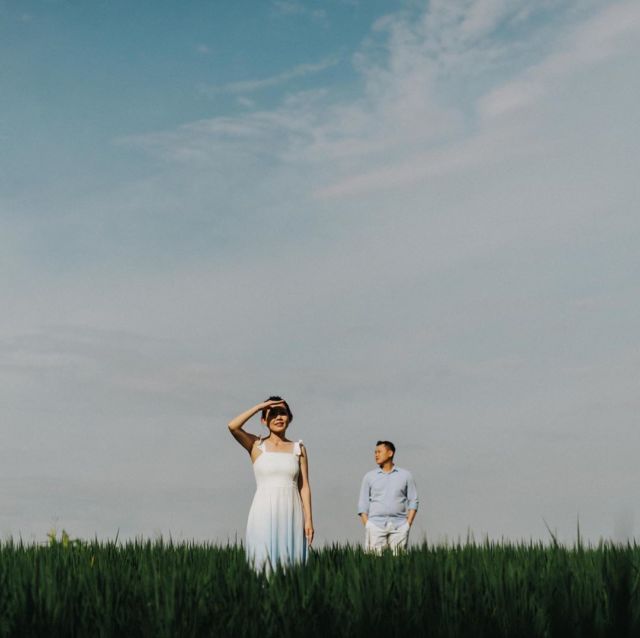 prewedding sawah