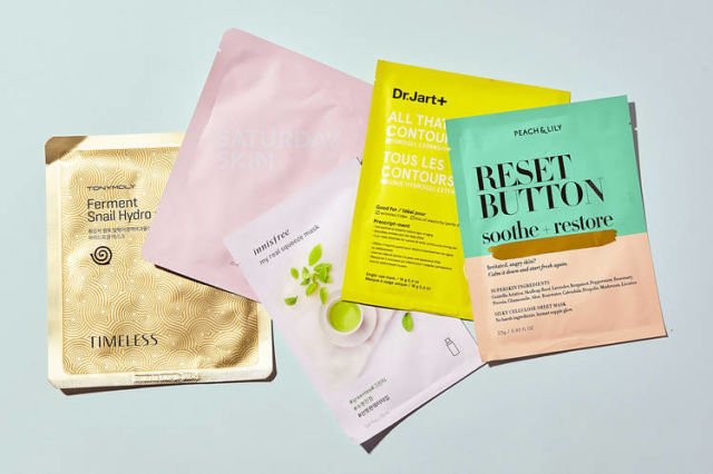 Berbagai macam sheet mask dari brand asal Korea