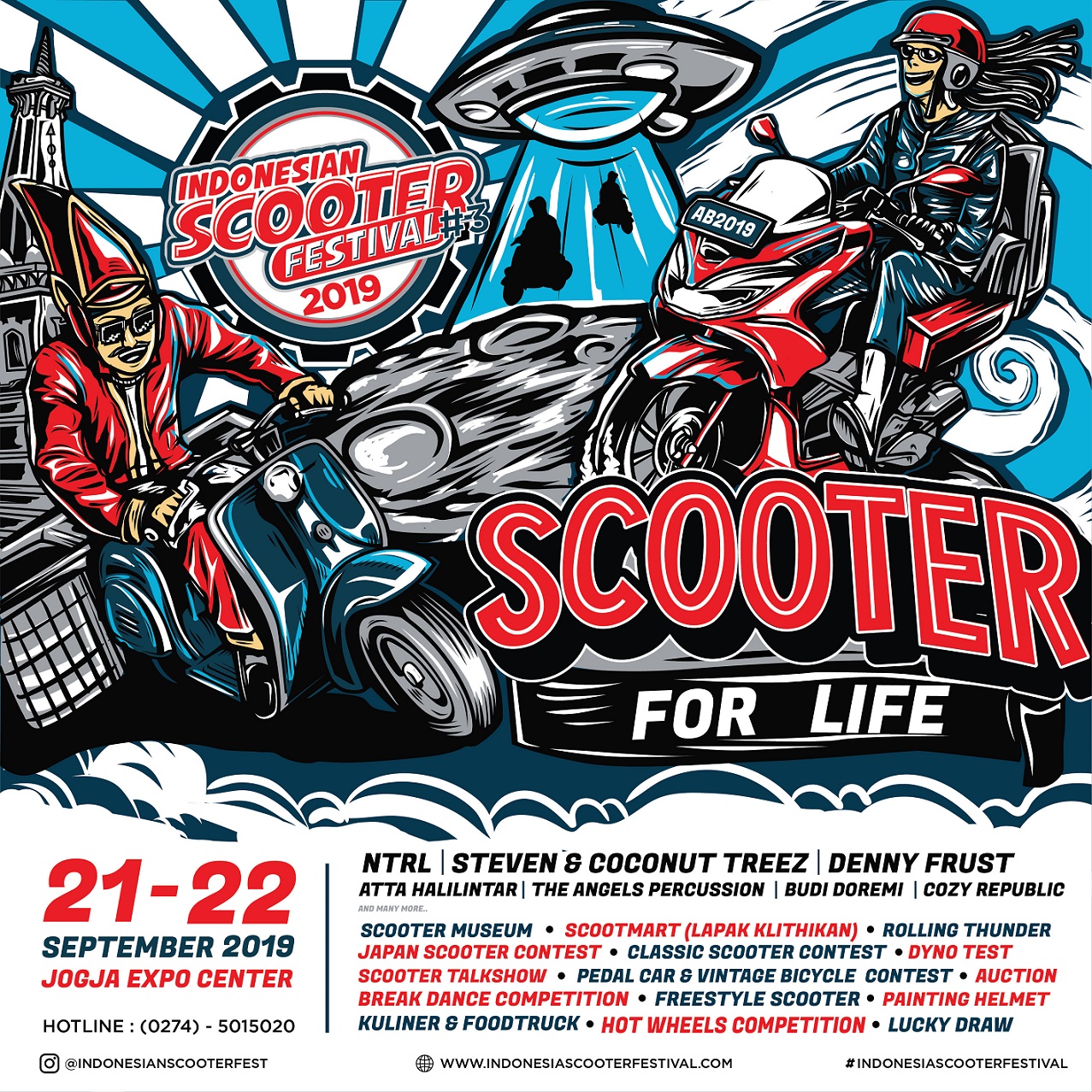 Indonesia Scooter Festival Bertajuk “Scooter for Life” Siap Digelar. Skuteris Mana Suaranya?