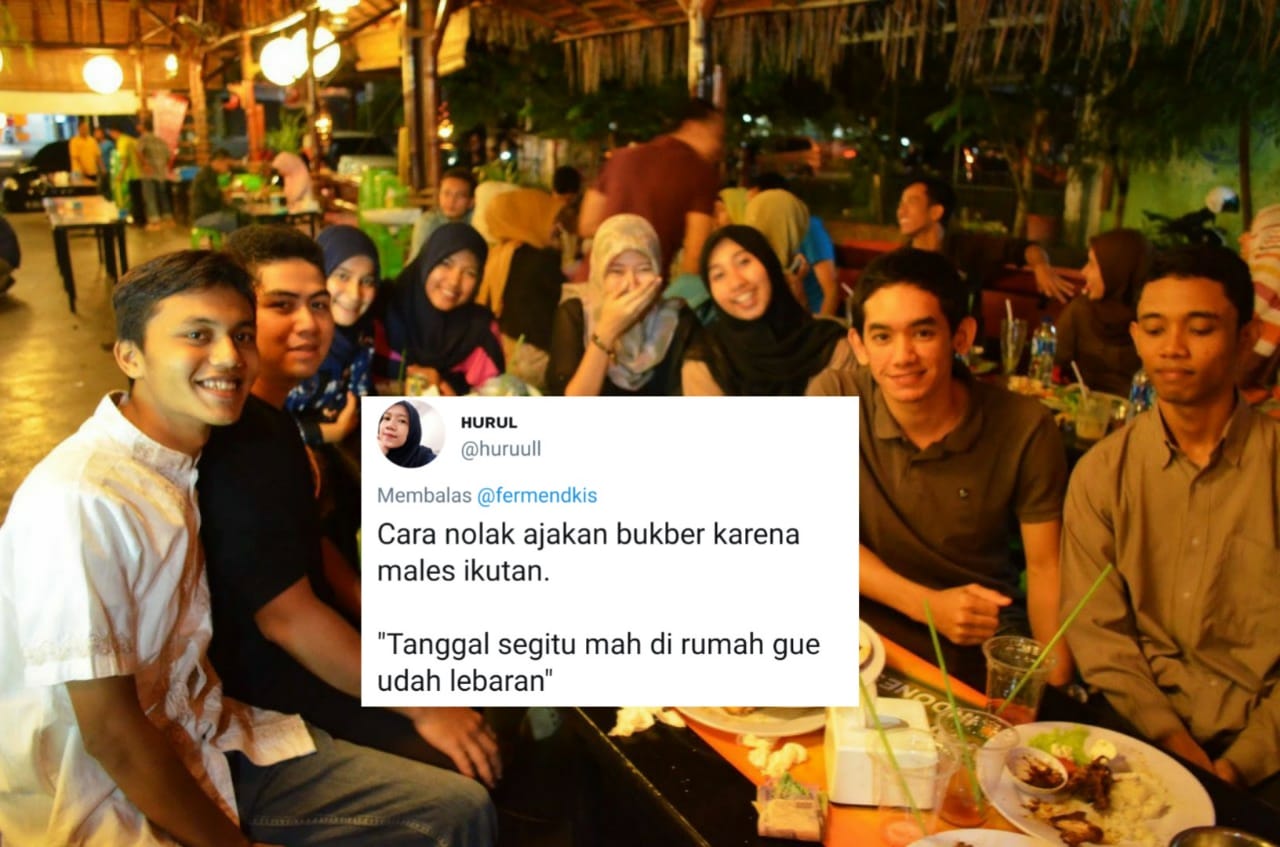 10 Cara Konyol Nolak Ajakan Bukber Beruntun Ala Warganet. Biar Duitnya Bisa Buat Beli Baju Lebaran