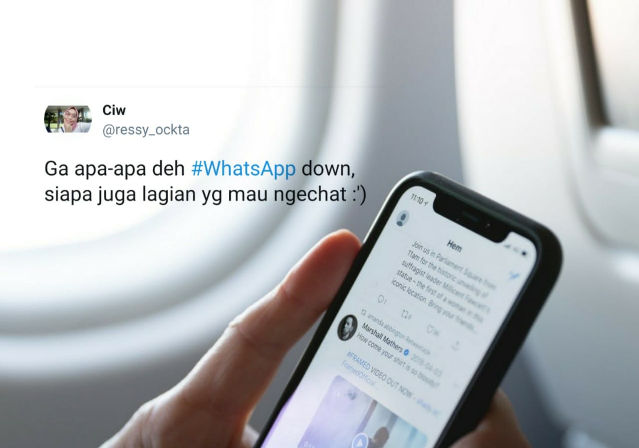 8 Sambatan Warganet Twitter Ketika #WhatsApp & #Instagramdown. Sebel Tapi Masih Bisa Ngelawak~