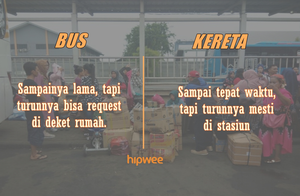 7 Perdebatan Tim Bus vs Tim Kereta Soal Mana yang Lebih Asyik buat Mudik. Kamu Pilih yang Mana?