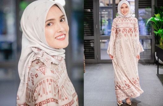 Shandy Aulia Hadiri Bukber Keluarga Besar, Tampilannya dengan Hijab Bikin Pangling