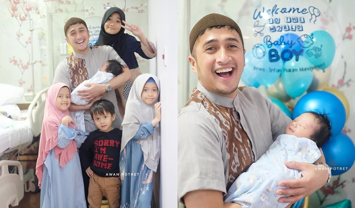 Manis Banget! Irfan Hakim Ceritakan Proses Lahiran Anak Kelimanya Lewat Cara Ini