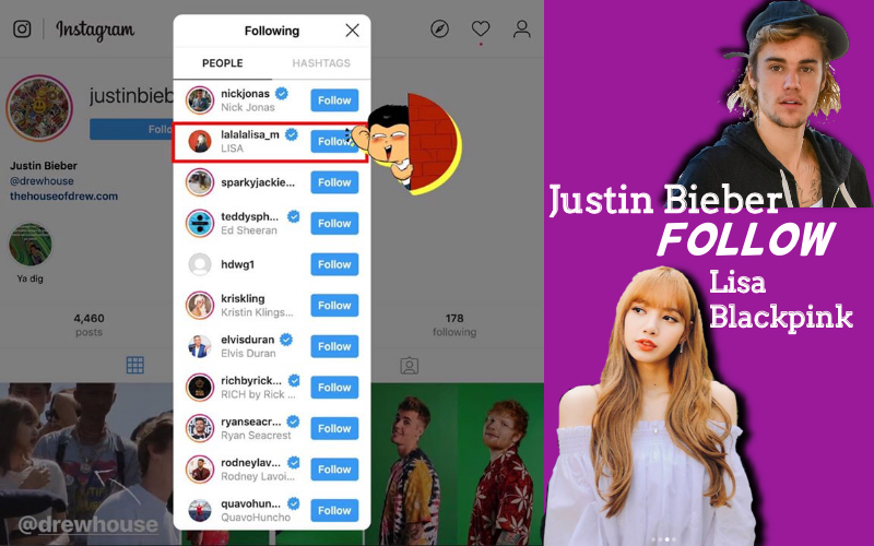 Justin Bieber Follow Instagram Lisa Blackpink! Kira-Kira Bakalan Ada Apa Ya?