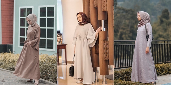 11 Ide Busana Ramadan dengan Maxi Dress ala Shella Alaztha. Bikin Adem Hati Plus Elegan