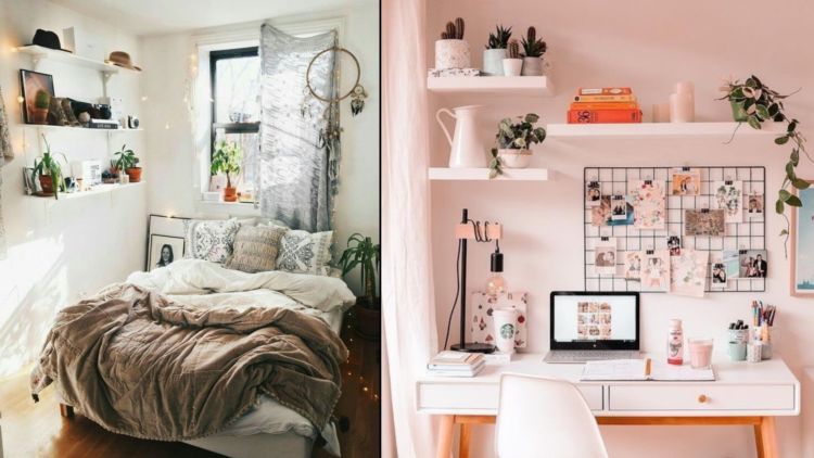 10 Dekorasi Kamar Aesthetic Sempit Sederhana ala Pinterest