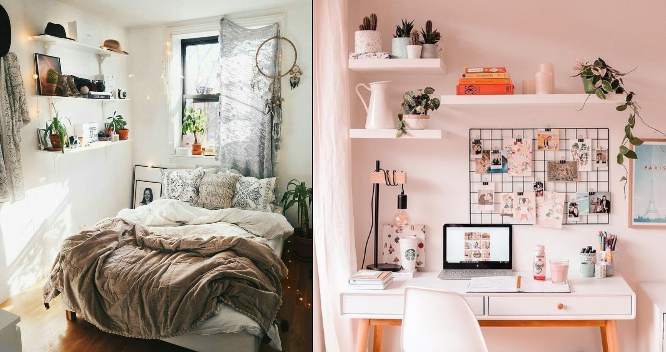 10 Dekorasi Kamar Aesthetic Sempit Sederhana ala Pinterest