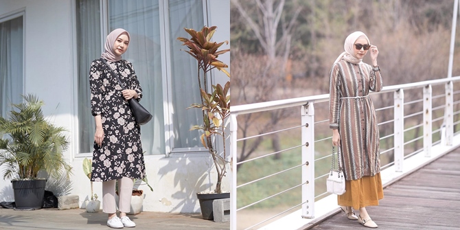 8+ Mix and Match Busana Muslim Ala Bahjatina; Cocok Buat Kumpul Keluarga atau Syawalan Nanti!