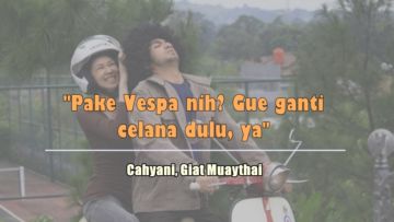 Saat Cewek Ditanya Soal Gimana Rasanya Dijemput Gebetan Pakai Vespa. Emangnya Seseru itu, Ya?