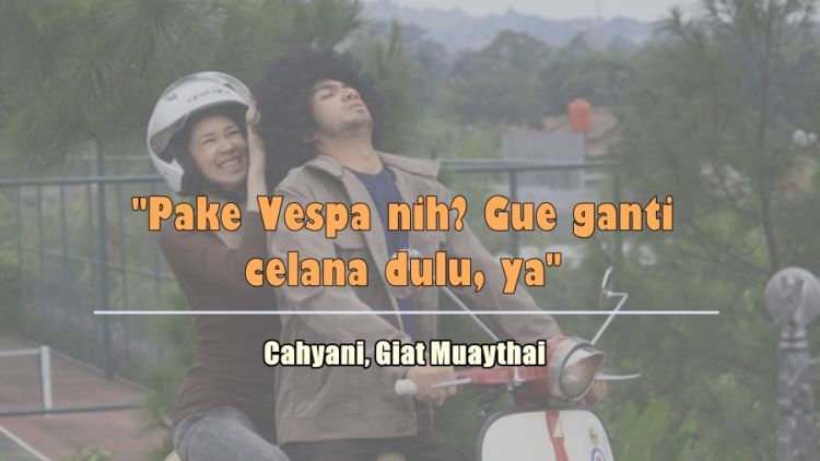 Saat Cewek Ditanya Soal Gimana Rasanya Dijemput Gebetan Pakai Vespa. Emangnya Seseru itu, Ya?