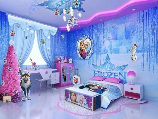 Interior Kamar Bertema Frozen yang Super Imut (Sumber: gardenmagz.com)