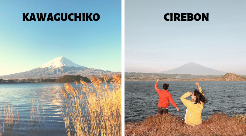 Wah Ada Replika Danau Kawaguchiko dan Gunung Fuji di Cirebon Lho. Jepang versi Low Budget!