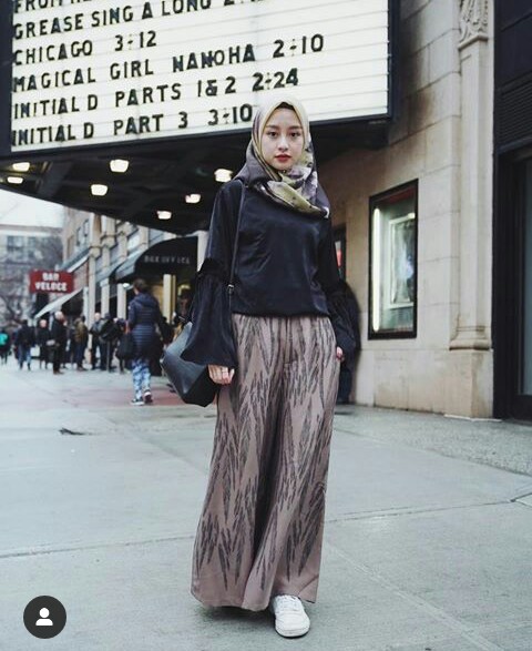 Simple hijab dengan OOTD