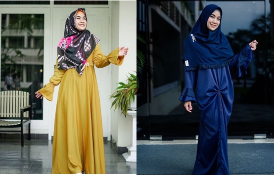 Pengen Tampil Syari? Simak 8 Ide Bentuk dan Warna Gamis dari Anisa Rahma Ini!