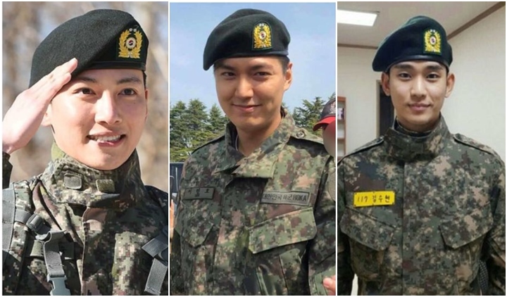 Foto Before & After 11 Artis Korea yang Ikut Wajib Militer. Kenapa Makin Ganteng sih, Bang?