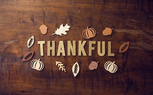 Be thankful for the blessings of the little things.