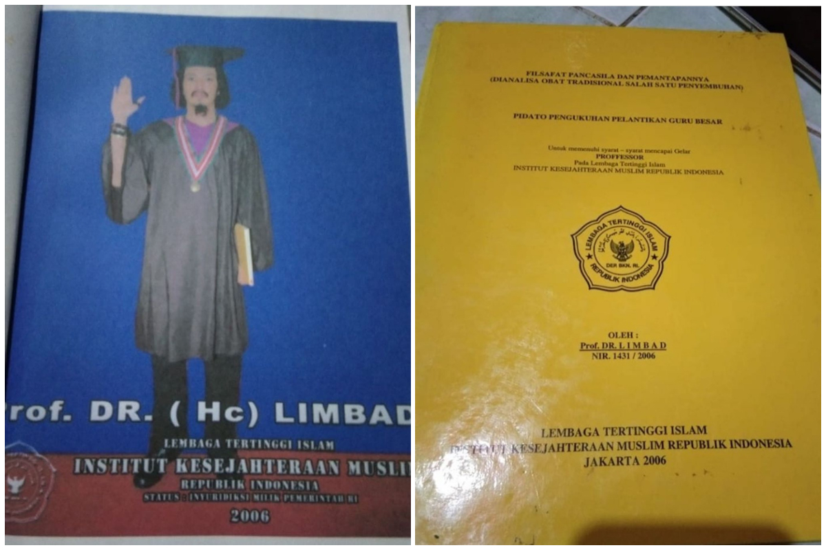 Tak Disangka-sangka, Limbad Ternyata Punya Gelar Profesor Lo. Tesisnya Aja Kelihatan Sulit Banget!