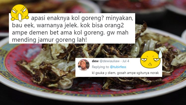 9 Respons Kemarahan Pecinta Kol Goreng Militan Saat Makanan Favorit Mereka Disindir Warganet. Ngeri, Cuy!