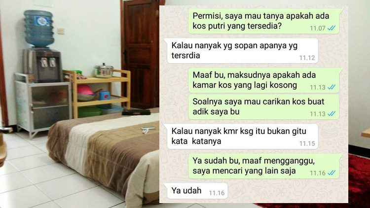 Chat ke Ibu Kos Suka Bikin Deg-Degan Cyyyn, Lihat nih 10 Saran Pesan yang Lebih ‘Sopan’ dari Netizen